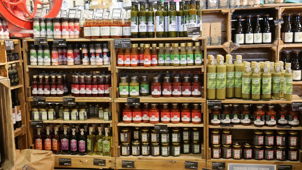 Överstekvarns produkter på Stora Coop i visby.